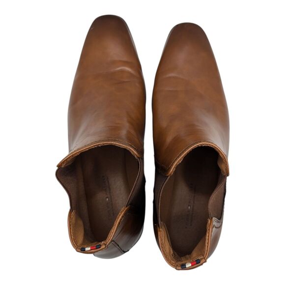 Tommy Hilfiger Syler mens Chelsea Dress Boot Brown Size 8.5 Romeo Boots Classic - Picture 5 of 11